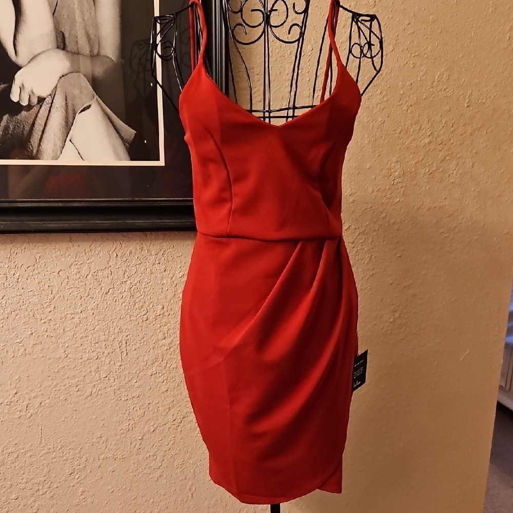 Lulu's Fiery Red Mini Dress